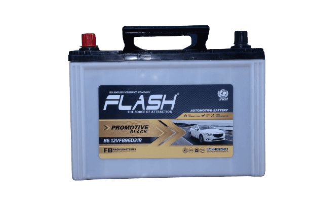 Flash Promotive Black B6 12VFB95D31R Premium Automotive Battery