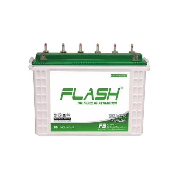 Flash Silver Dynamic B9 EX3100 150Ah Tall Tubular Solar Battery